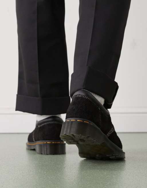 Dr. Martens - 8053 - Sorte sko med 5 snørehuller i ruskind, 2 af 4