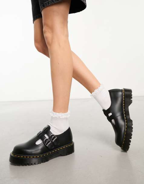 Dr Martens - 8065 Bex - Chaussures babies en cuir lisse - Noir - view 1