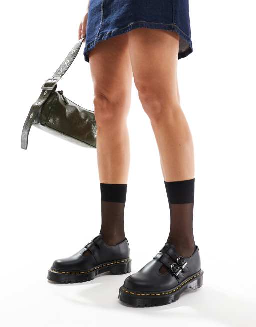 Dr Martens 8065 bex mary jane shoes in black smooth leather ASOS - Main Image