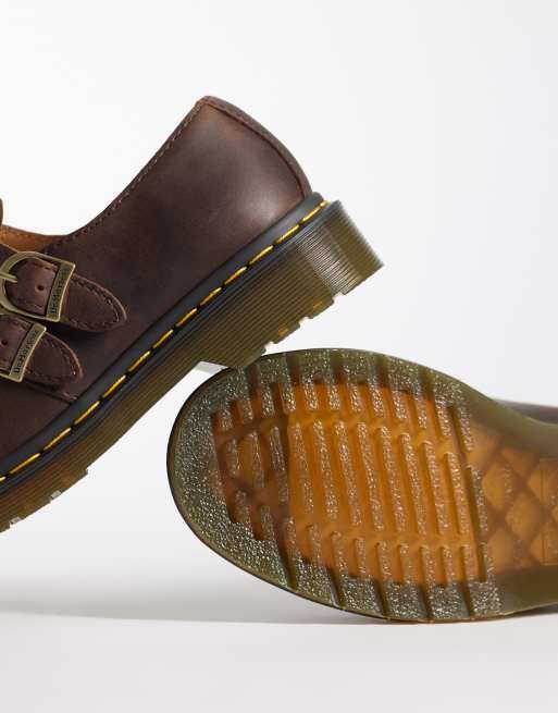 Dr. Martens – 8065 – Ciemnobrązowe skórzane buty Mary Jane, 4 z 4