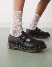 Dr Martens 8065 mary jane shoes in dark brown leather