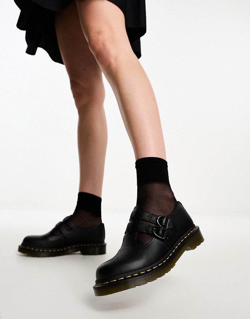 Dr Martens 8065 Mary Jane shoes in black leather