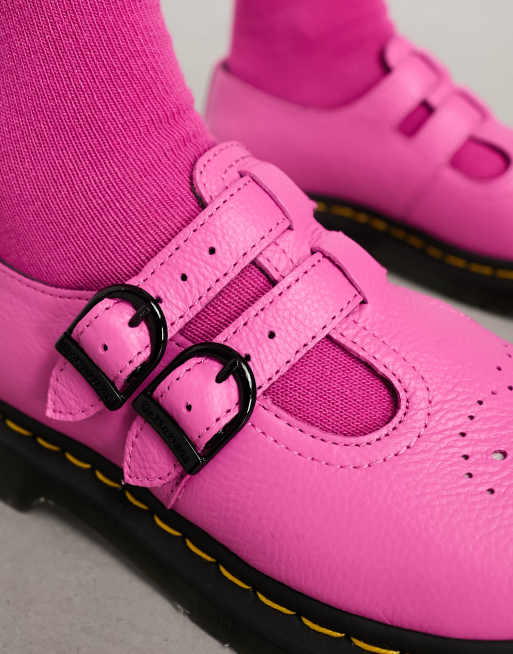 Pink mary hot sale jane doc martens