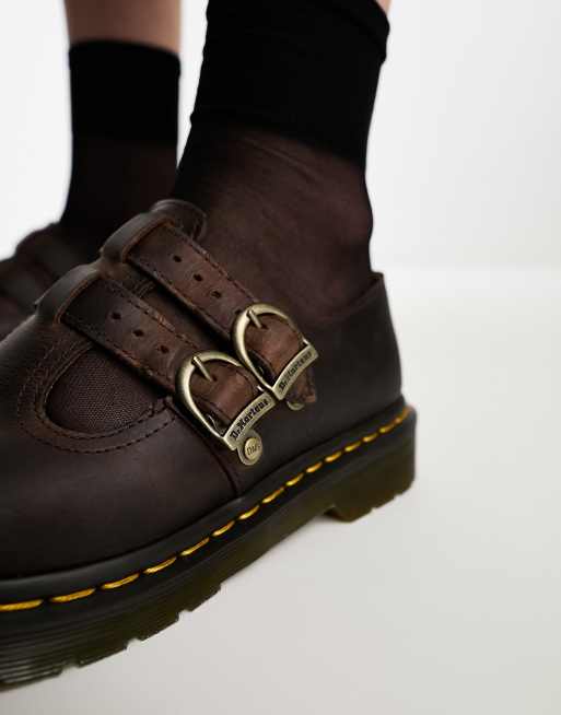 Dr martens basse outlet marroni