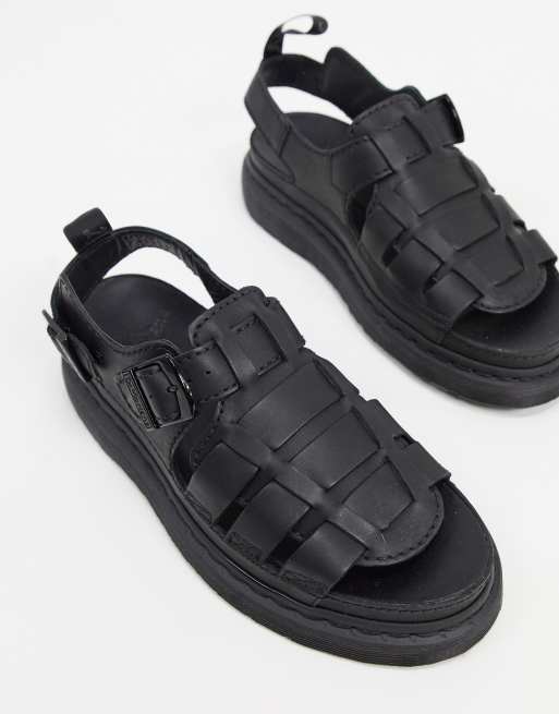 Dr Martens 8092 arc sandals in black temperley