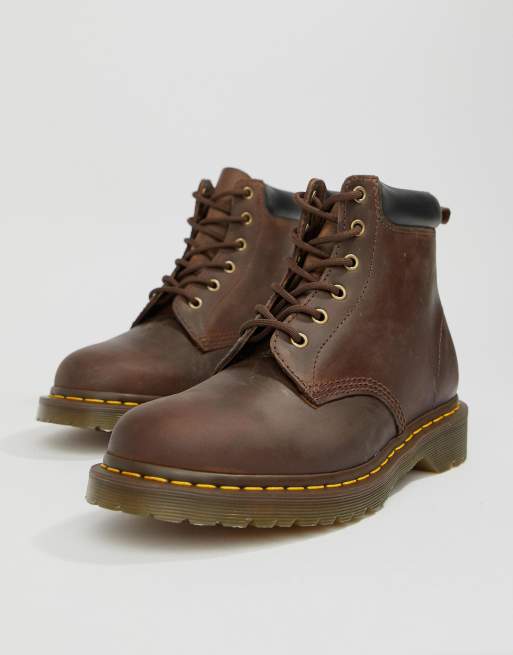 Dr martens 939 on sale 6-eye boots in brown