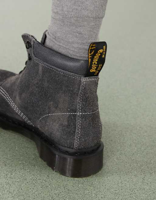 Dr. Martens - 939 - Leren laarzen met 6 veteroogjes in donkergrijs, 3 van 4