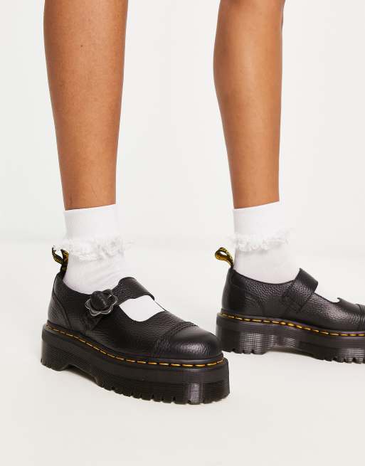 Doc martens noir on sale fleur