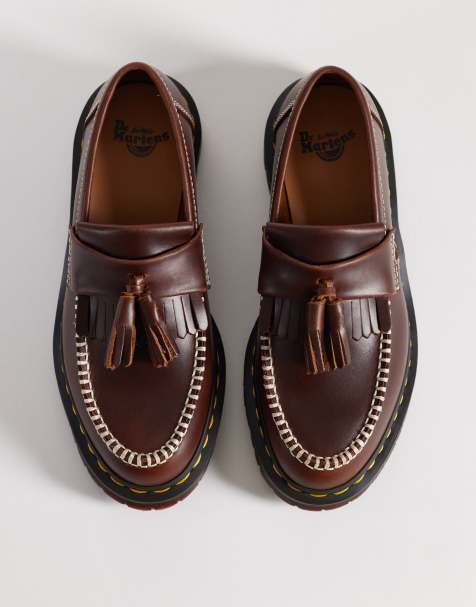 Dr. Martens - Adrian Ben - Mocassins unisexes à pampilles - Caramel - view 1