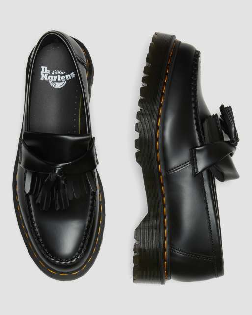 Dr. Martens – Adrian Bex – Czarne skórzane loafersy unisex, 4 z 5