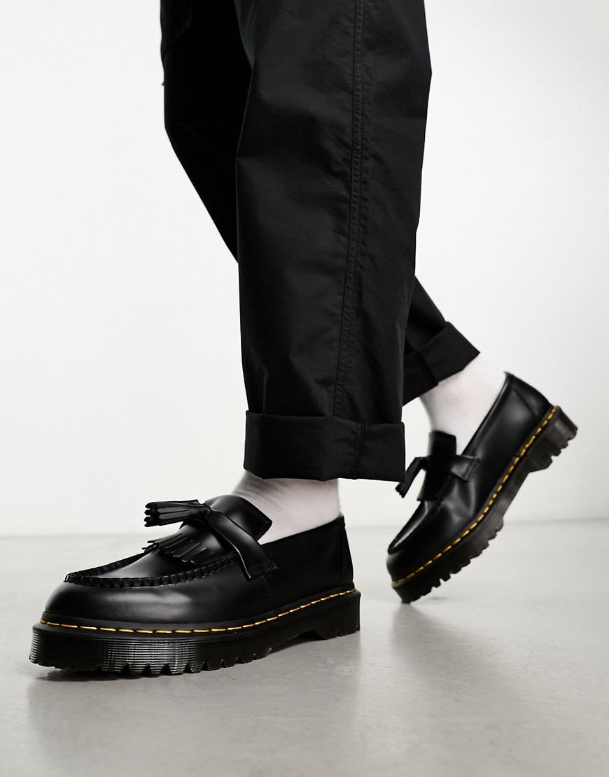 Dr Martens adrian bex loafers in black smooth