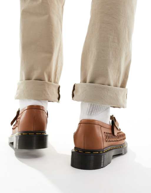 Dr. Martens - Adrian - Flettede loafers med T-design i gyldenbrun, 3 af 4
