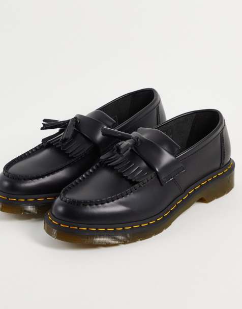 Dr Martens - Adrian - Mocassins à pampilles - Noir lisse - view 1