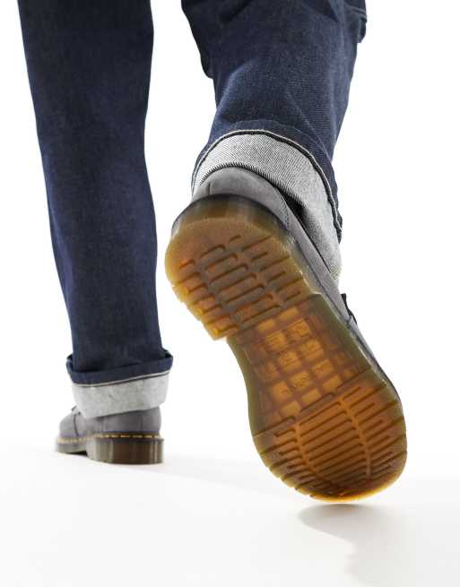 Dr Martens – Adrian – Niebieskie loafersy z nubuku z