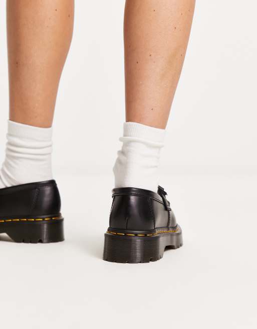 Dr Martens Adrian quad flatform loafers in black | ASOS