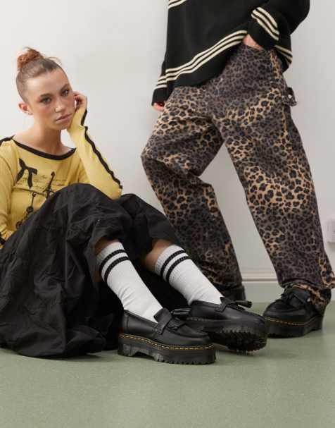 Dr Martens - Adrian Quad - Uniseks loafers van glad leer in zwart - view 1