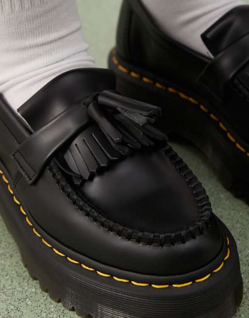 Dr Martens Adrian Quad Unisex Loafer aus schwarzem Glattleder ASOS