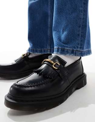 Dr Martens Adrian snaffle loafers in black leather