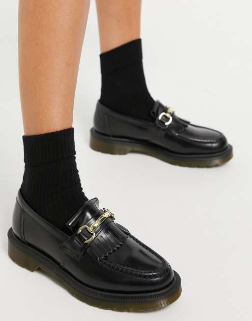 Dr Martens Adrian snaffle shoes in black