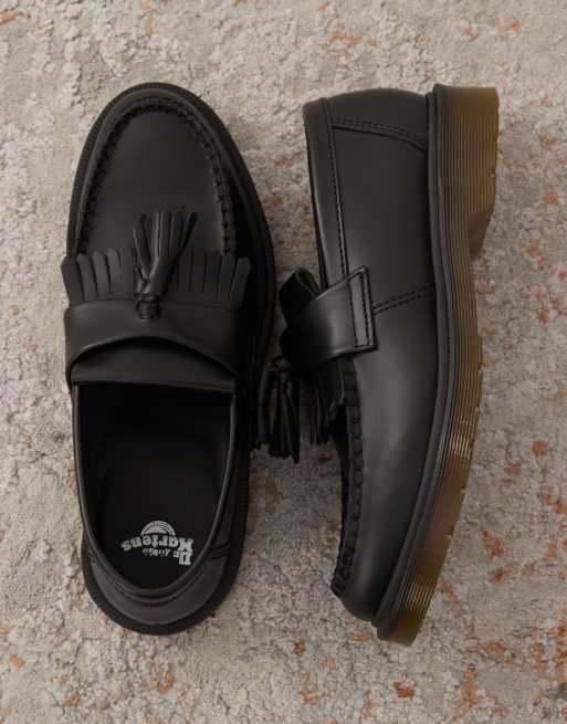 Dr Martens - Adrian - Sorte loafers i unisex-stil i poleret og glat læder med kvaster, 2 af 4