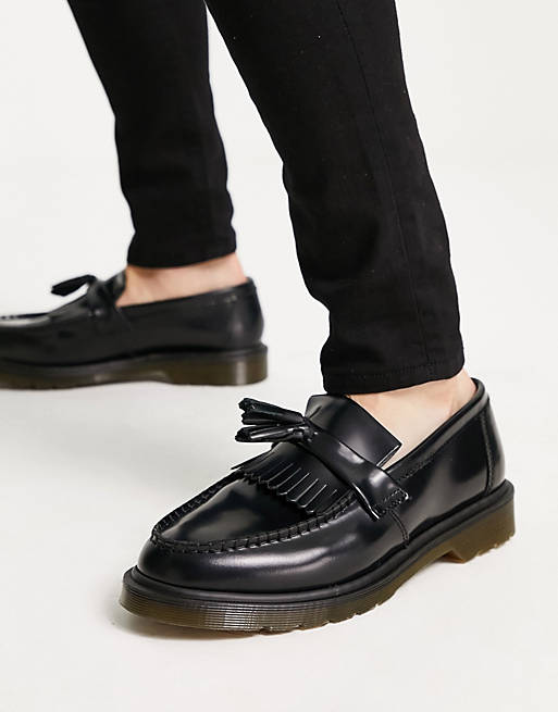 Mens Slip-on shoes Dr Martens Smooth Leather Adrian Loafers in Black for Men Dr Martens Slip-on shoes 