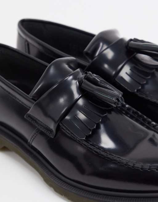 Dr Martens adrian tassel loafers in black, 3 of 4