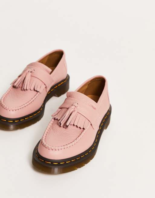 Dr Martens Adrian tassel loafers in peach beige | ASOS