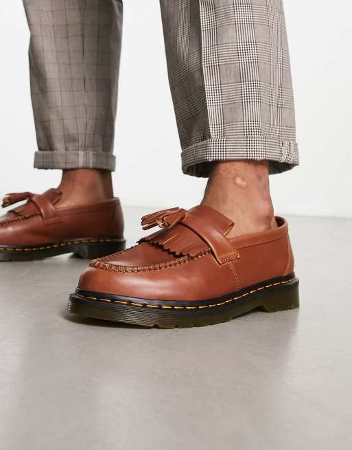 Dr Martens Adrian tassel loafers tan leather | ASOS