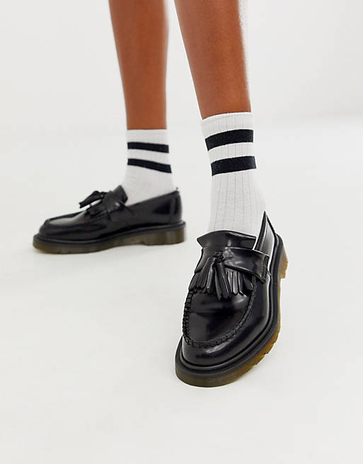 Shoes Flat Shoes/Dr Martens Adrian tassle loafer in black 