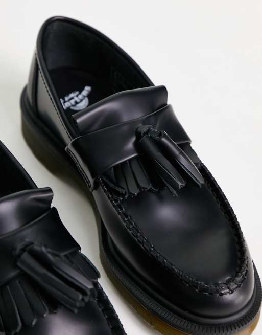 Dr martens cheap black adrian loafers