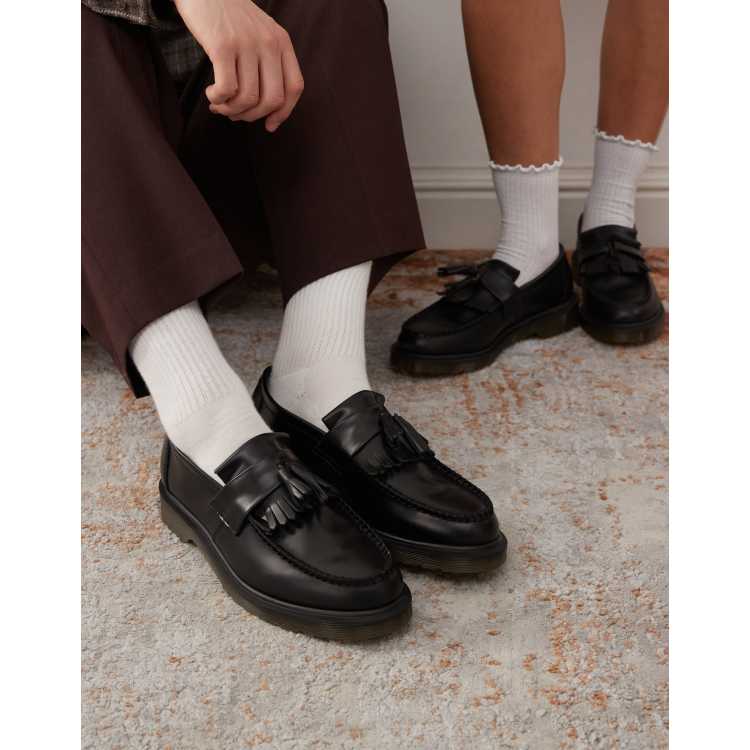 Dr. Martens – Adrian – Unisex-Loafer aus poliertem Glattleder in