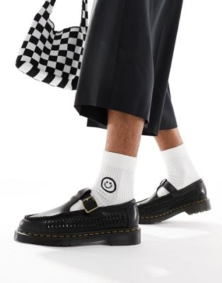 Dr Martens Adrian woven mary jane loafers in black