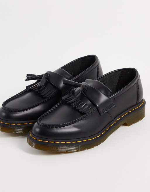 Dr. Martens – Adrian YS – Loafer mit Bommel in Glattschwarz | ASOS