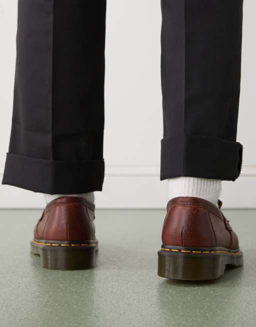 Dr. Martens - Adrian YS - Mocassini marroni con nappe, 3 di 4