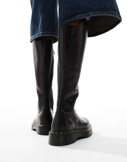 Dr Martens Amaayah knee high boots in black, 3 of 4