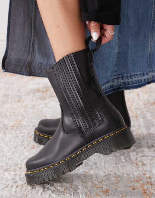 Dr Martens - Amaayah - Lage leren laarzen zonder sluiting in zwart, 2 van 4