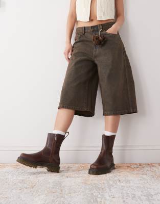 Dr Martens Amaayah lo pull on boots in tan leather | ASOS