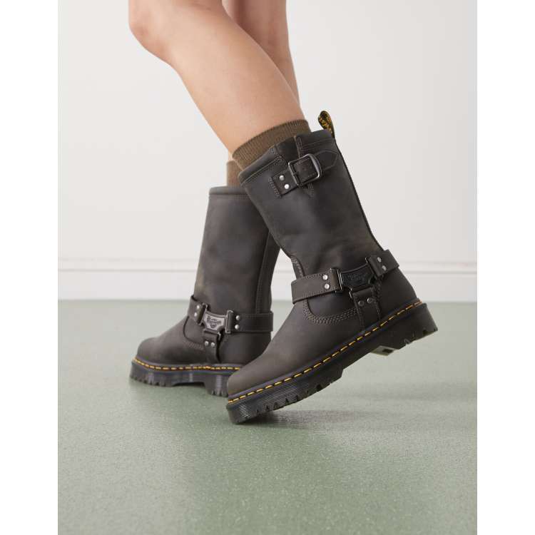 Dr Martens Anistone Hi boot in brown | ASOS