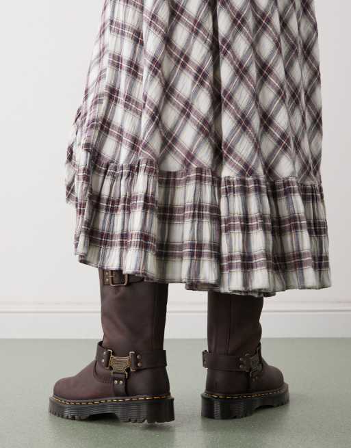 Dr Martens Anistone Hi boots in brown | ASOS