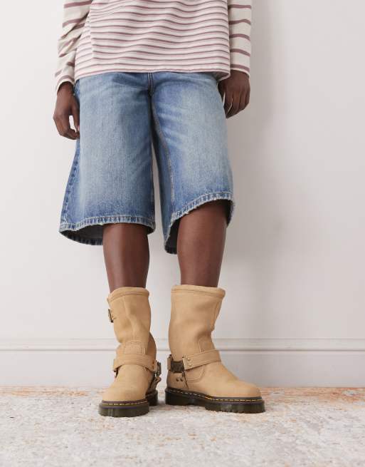 Dr Martens Anistone Hi Harness detail boots in tan , 4 of 4