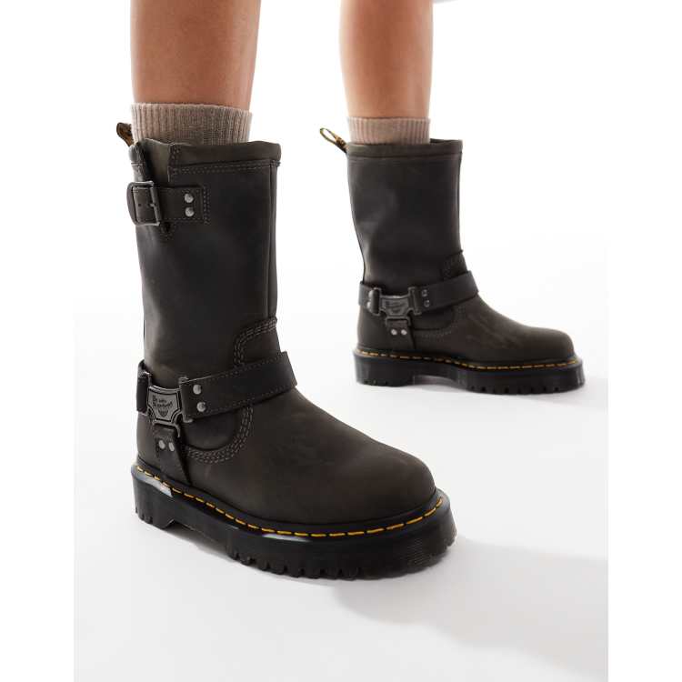 Dr. Martens Anistone Stivali alti in pelle color marrone ASOS