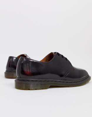 cherry red arcadia dr martens shoes