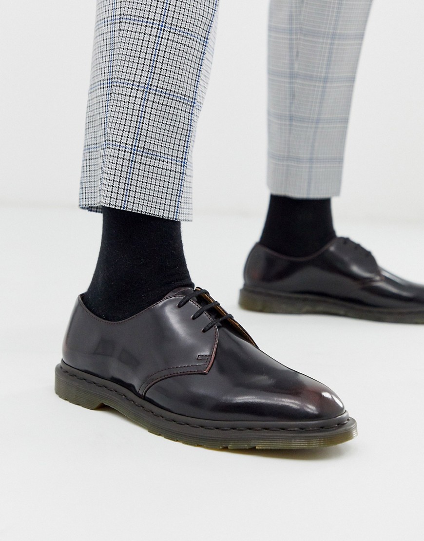 Dr Martens – Archie – Körsbärsröda skor med 3 öljetter