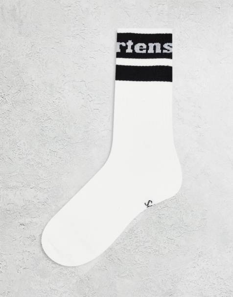 Dr. Martens - Athletic - Calzini unisex con logo neri e bianchi - view 1