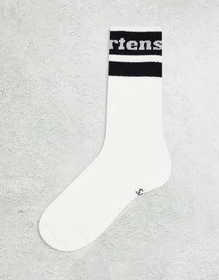 Dr Martens - Athletic - Chaussettes unisexes à logo - Noir et blanc
