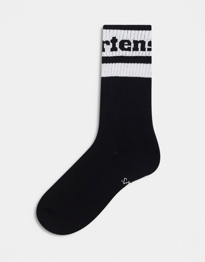 Dr Martens athletic logo socks in black