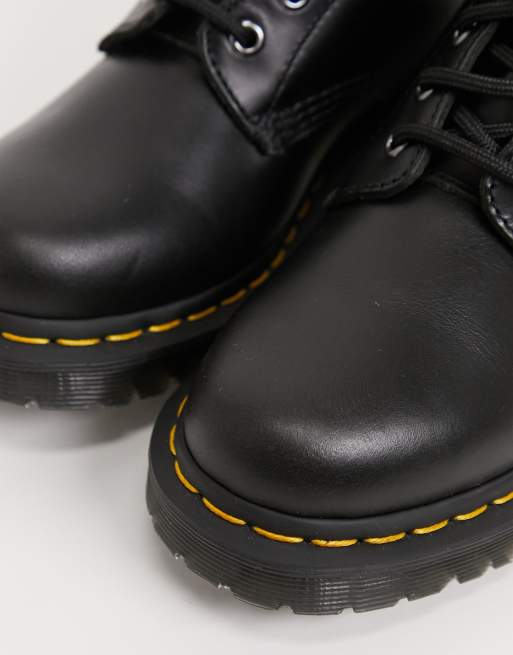 Dr Martens Atlas 8 eye fluff lined boots in black, 4 of 4