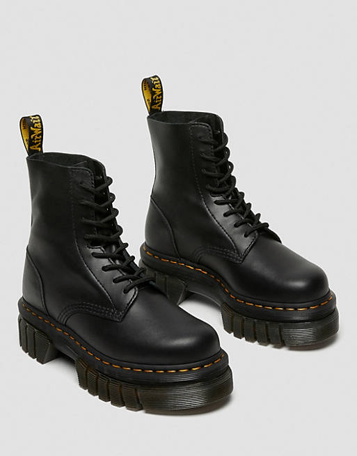 Dr Martens Audrick 8-Eye Boot with chunky sole in black