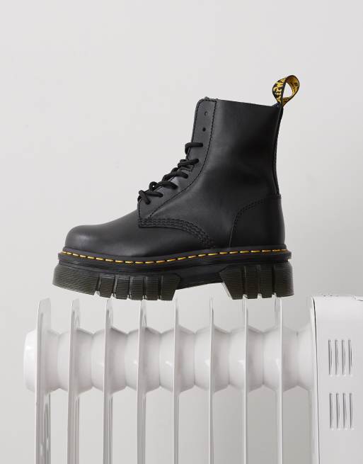 Dr Martens Audrick 8-Eye lace up boot with chunky sole in black