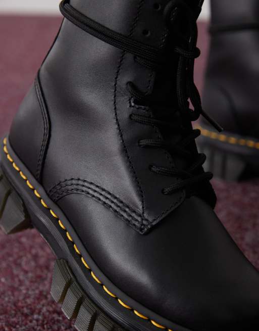 Dr. Martens - Audrick - Bottines à lacets et 8 œillets avec semelle chunky - Noir, 4 de 4
